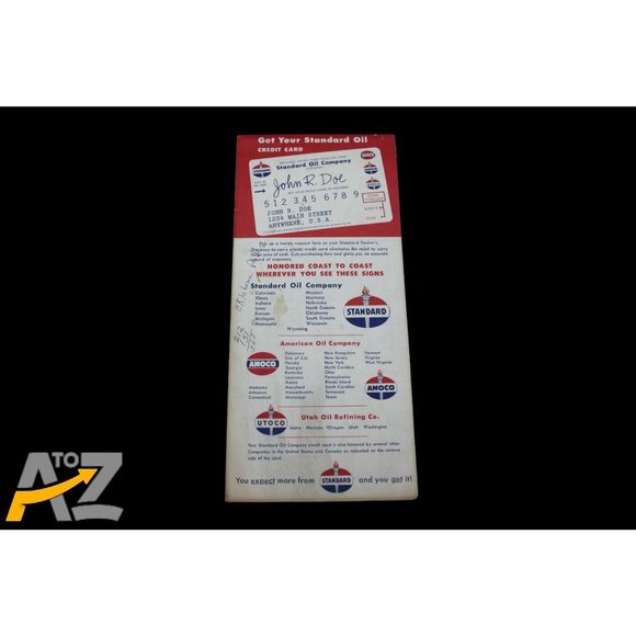 Vintage Standard Oil Company Kansas Road Travel Pocket Map early 1960's - Picture 3 of 10